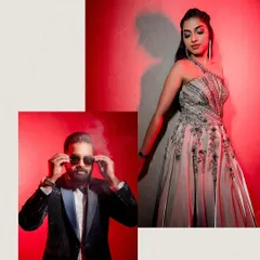 Getting ready for the after-party. We create stylish, editorial-style portraits that showcase the couple's cool party outfits and the exciting vibe of the night to come.