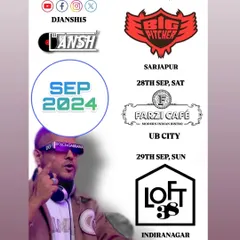 My gig calendar for a packed weekend in September, hitting up Big Pitcher, Farzi Cafe, and Loft 38.