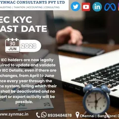 A critical reminder for all Importer-Exporter Code (IEC) holders. It is legally required to update and validate your IEC details annually to prevent deactivation of the code.