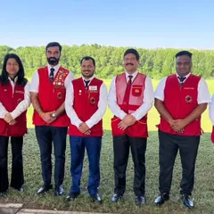 With our fellow jury members from India at the Al Ain 2023 World Shooting Para Sport World Cup. It is an honor to contribute to the sport at an international level.