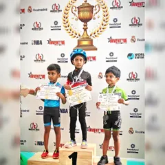 A proud moment for us as our skaters sweep the podium. This is a testament to their dedication and the high-quality competitive training we provide for inter-school skating events.