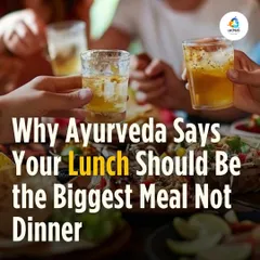 Ayurveda has taught for centuries what science is now proving: your lunch should be the biggest meal of the day, not dinner. This aligns with your body's natural digestive fire.