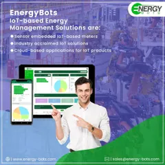 Our energy management solution is a complete package. It includes sensor-embedded IoT meters, industry-proven software, and a cloud-based application that brings all your data together, as shown on the tablet and phone screens here.