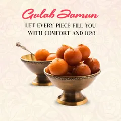 A bowl of my warm, soft Gulab Jamun is pure comfort. These deep-fried milk solids are soaked in a fragrant sugar syrup, making them an irresistible dessert for any occasion.