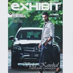 A throwback to styling Vicky Kaushal for the cover of Exhibit Magazine. This black and white printed shirt created a bold, graphic look that perfectly matched the "Game Changer" theme.