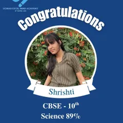 We are incredibly proud of Shrishti for scoring an impressive 89% in her CBSE Class 10 Science exam. Her hard work and our focused coaching have truly paid off.