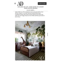 Another beautiful shot from the AD feature, showing the full scope of the jungle-themed nursery. Seeing my work published is always an incredibly rewarding moment.