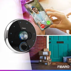 Never miss a delivery or visitor again. With the FIBARO Intercom, you can answer your door from your phone, see who is there in high definition, and instruct them to leave a package, all without opening your door. I set up these systems for secure, contactless interactions.