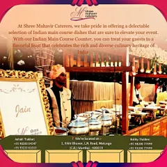 This image shows my Indian Main Course station, complete with traditional serving dishes and clear labeling, including options for Jain guests. I ensure my setups are organized, elegant, and cater to specific dietary needs.