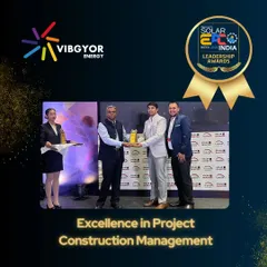 Our team received the "Excellence in Project Construction Management" award at the Solar EPC Week 2024. This recognizes our exceptional skill in managing and executing complex solar projects to perfection, on time and on budget.