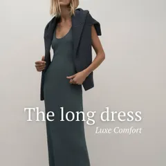 The long dress in a comfortable, luxe fabric is a key piece for an effortlessly chic wardrobe. It's easy to wear and can be dressed up or down for any occasion.