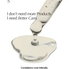 We focus on better care, not just more products. Our philosophy is rooted in consistency over intensity, providing your skin and scalp with the understanding they need to thrive, free from passing trends.