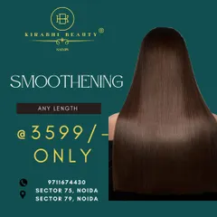 My smoothening treatment gives you that perfectly straight and sleek look, regardless of your hair length. It's a fantastic way to fight frizz and make your hair effortlessly beautiful.