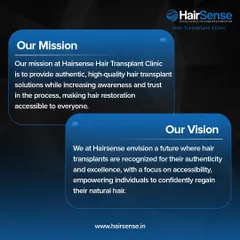 Our mission is to provide authentic, high-quality hair transplant solutions that are accessible to everyone. We envision a future where individuals can confidently regain their natural hair through trustworthy and excellent medical care.
