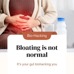 Bloating is not normal. It's your gut biohacking you, sending signals of inflammation or imbalance. It's a message from your body that we need to listen to and address at its root.