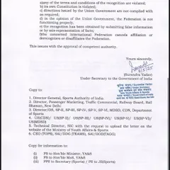 This document outlines the authority and responsibilities that come with our official recognition. We are a proud and accountable member of the Taekwondo family of India.