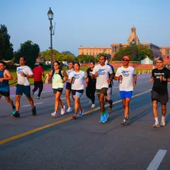 The pack energy is real. Here's our squad taking on an early morning run at Kartavya Path in Delhi. Training for an endurance race can be a lonely journey, but with us, you're never running alone. We sweat, struggle, and succeed together.