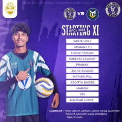 The starting lineup for our match in the BFCL 2024. Each player is ready to give their all for the team from the first whistle.