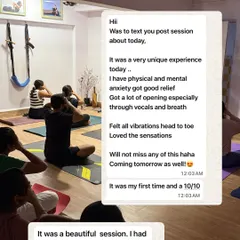 More wonderful feedback from a recent session. Hearing that someone felt "good relief" from anxiety and that it was a "10/10" experience is the reason I do what I do.