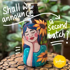 The response to our womanhood-themed bottle painting workshop was so amazing that the first batch sold out in hours. We are always thrilled to see so much excitement for our classes.