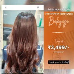 This Copper Brown Balayage is one of my favorites. I hand-painted the color to create a soft, natural gradient that looks stunning and grows out without any harsh lines, making it super low-maintenance.