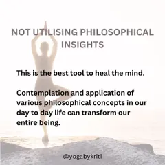 Philosophical insight is one of the most powerful tools for healing the mind. By contemplating and applying yogic concepts to daily life, we can transform our entire being and create a profound healing effect on the body, mind, and emotions.