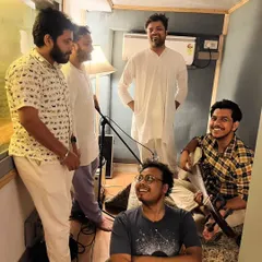 A candid shot from a late-night recording session with Sourendro and Soumyojit da. The studio life often means long hours, but the creative energy makes it all worthwhile.