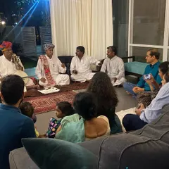 A beautiful, warm gesture from the Manganiyars, filling a home with their incredible music. These are the moments I live for, where music transcends language and brings people together in a shared space.