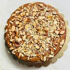 My whole wheat and jaggery cake topped with sliced almonds is a perfect example of a healthy tea-time treat. It's light, nutty, and free from refined sugar and flour.