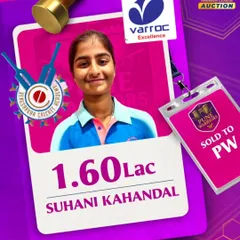 Suhani Kahandal, another of our bright talents, was successfully auctioned for 1.60 Lakhs in the Women's Maharashtra Premier League. Her success reinforces our commitment to women's cricket.