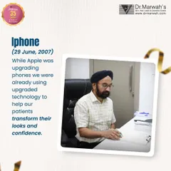 While Apple was upgrading phones in 2007, I was already focused on upgrading technology to help my patients transform their looks and confidence. My commitment to innovation has always been central to my practice.