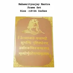 This Mahamrityunjay Mantra frame set allows you to create a powerful and serene piece for your home. The 18x24 inch frame provides ample space for resin art techniques around the sacred text.