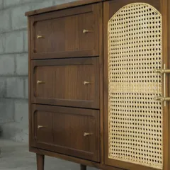 A detailed look at the Ballygunge Console Series, showcasing the fine craftsmanship, brass hardware, and versatile configurations we can create for bespoke storage units like credenzas, TV consoles, and sideboards.