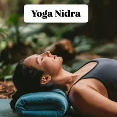 A core part of our retreats is Yoga Nidra, or yogic sleep. It is a powerful guided meditation technique that helps reduce stress and anxiety by bringing you into a state of deep relaxation. We often practice this outdoors, letting the sounds of nature deepen the experience.