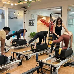 This is what hands-on learning looks like. In our Reformer training, I am right there with you, ensuring every movement is precise and understood. We focus on quality over quantity, so you learn to teach with true expertise.