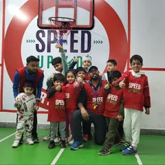 Our young guns with their coaches. We build strong, positive relationships with our students, creating a fun and trusting atmosphere where they can thrive.