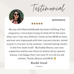 Rashi was struggling with postpartum weight and was impressed by the success stories. She started seeing results in the first week and was happy to fit back into her old clothes.