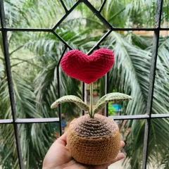 For something a little different, I make these adorable potted heart plants. They are perfect for your desk or a shelf and are a sweet, everyday reminder of love that never wilts.