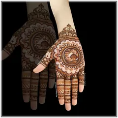 A simple yet stunning mandala design with a "Happy Teej" message, perfect for celebrating the festival in style.