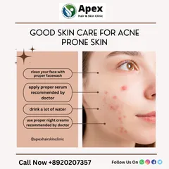 Proper daily care is essential for managing acne-prone skin. We recommend a simple, effective routine that includes a gentle facewash and doctor-recommended serums. Our experts can help you build the perfect regimen to complement your in-clinic treatments.
