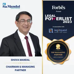 Our Chairman & Managing Partner, Shuva Mandal, has been ranked as a ‘Top Managing Partner’ by the Forbes India Legal Powerlist 2023, recognizing his leadership of the firm.