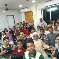 A happy classroom selfie on Teacher's Day. The smiles on our students' faces are the best reward for any teacher.