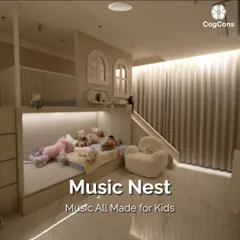 Give each family member their own sound zone. In this children's room, our MusicNest system allows for independent control, so kids can enjoy their playlists or audiobooks without disturbing the rest of the household.