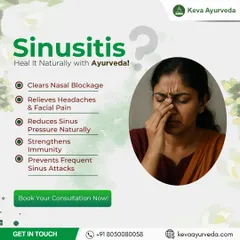 Heal sinusitis naturally with Ayurveda. Our treatments clear nasal blockage, relieve headaches, and strengthen your immunity to prevent frequent sinus attacks.