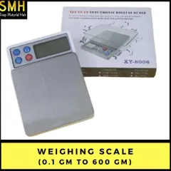 For small batches, fragrance oils, or colorants, this pocket-sized digital scale is perfect. It measures precisely from 0.1 grams up to 600 grams, ensuring your formulas are accurate every single time.