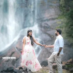 Another shot from the waterfall series, this time with a focus on the couple's connection as they hold hands. We guide our clients into natural poses that feel authentic to them.