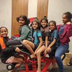 Our little members enjoying their time in the gym. We believe in making fitness a fun and positive experience from a young age.