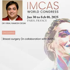 At the IMCAS World Congress in Paris, I chaired a collaborative session on breast surgery with the Indian Association of Aesthetic Plastic Surgeons (IAAPS). Sharing my knowledge on a global stage helps elevate the standards of care for patients everywhere.