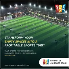 An empty space is a profitable opportunity waiting to happen. We specialize in developing multi-sport turfs, cricket nets, and badminton courts that not only serve the community but also create a sustainable revenue stream for property owners.