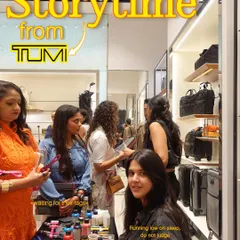 Here's a storytime from my first luxury brand collaboration with TUMI. I set up a live art station at their Jio World Drive store to personalize luggage tags, and the response was incredible.